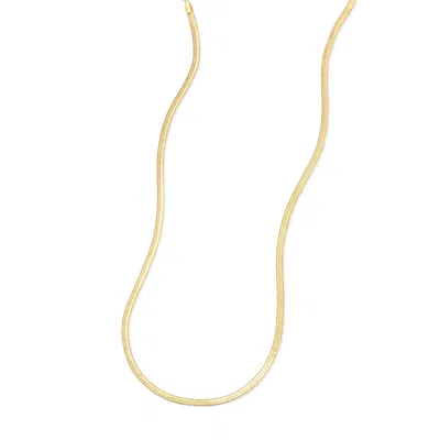Evesaddiction Waterproof Snake Chain Necklace In Gold