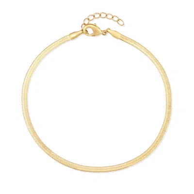 Evesaddiction Waterproof Snake Chain Bracelet In Gold