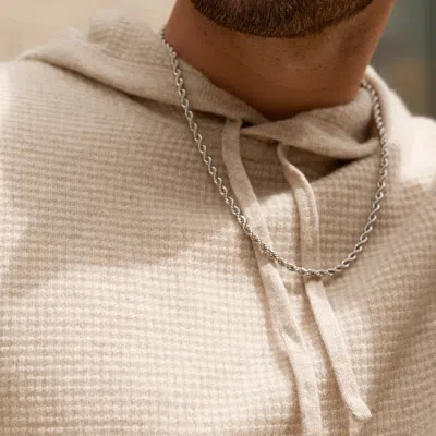 Evesaddiction Men's 4mm Rope Chain Necklace