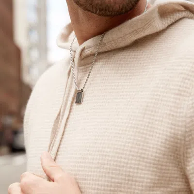 Evesaddiction Men's Textured Pendant In Metallic