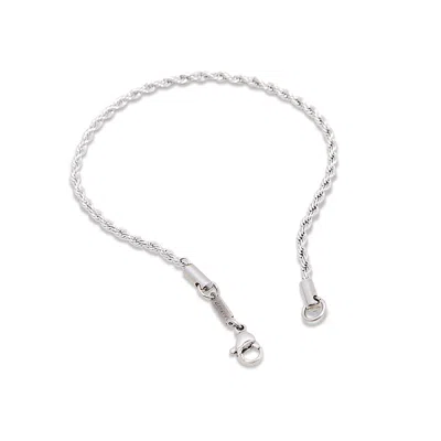 Evesaddiction Men's Rope Chain Bracelet In Metallic