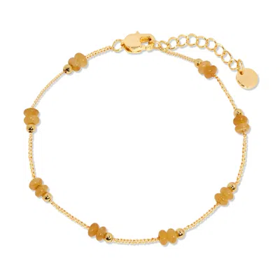 Evesaddiction Gold Beaded Birthstone Bracelet - Gold / November In Gold