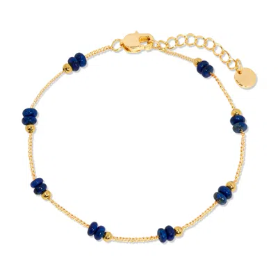 Evesaddiction Gold Beaded Birthstone Bracelet - Gold / Septmeber In Gold