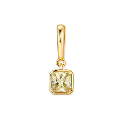 Evesaddiction Birthstone Square Hinge Charm - Gold / November In Gold