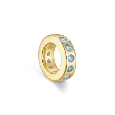 Evesaddiction Petite Birthstone Rondelle Charm - Gold / December In Gold