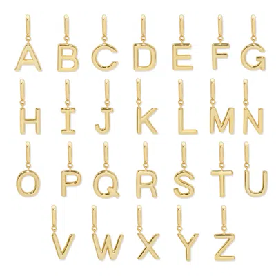 Evesaddiction Initial Hinge Charm In Gold