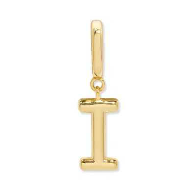 Evesaddiction Initial Hinge Charm - Gold / I In Gold