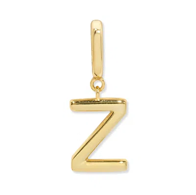 Evesaddiction Initial Hinge Charm - Gold / Z In Gold