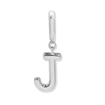 Evesaddiction Initial Hinge Charm - Silver / J In Gray