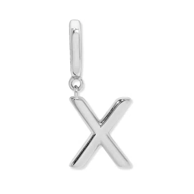 Evesaddiction Initial Hinge Charm - Silver / X In Metallic