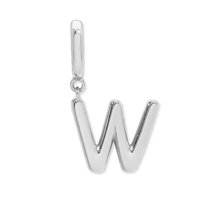 Evesaddiction Initial Hinge Charm - Silver / W In Metallic