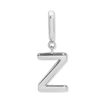 Evesaddiction Initial Hinge Charm - Silver / Z In Metallic