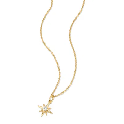Evesaddiction North Star Necklace In Gold