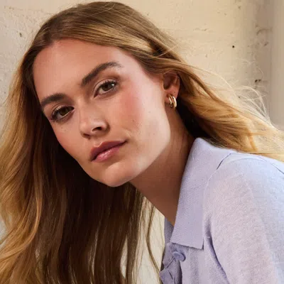 Evesaddiction Waterproof Polished Hoop Clip On Earrings In Gold