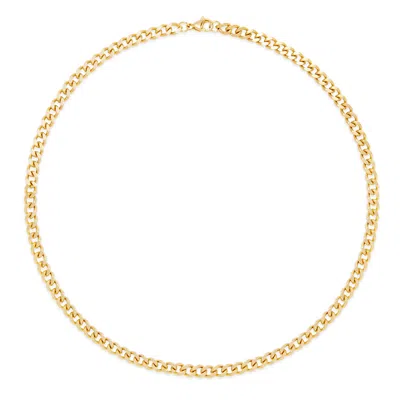 Evesaddiction Men's Stainless Steel Curb Chain Necklace In Metallic