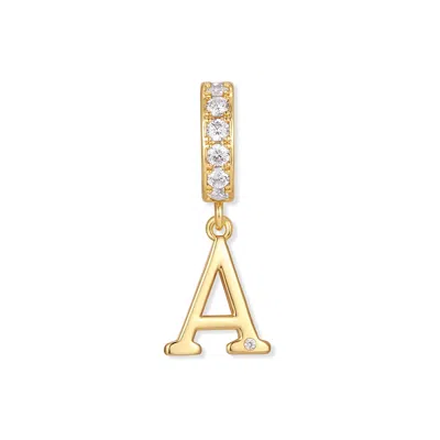 Evesaddiction Initial Dangle Charm In Gold
