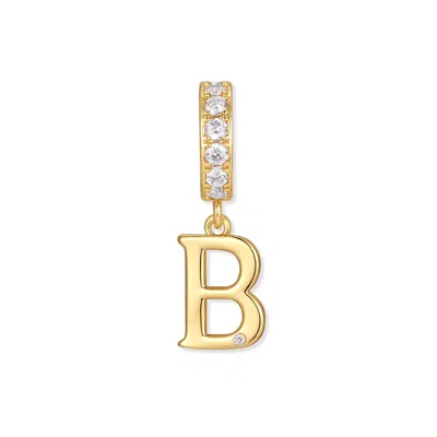 Evesaddiction Initial Dangle Charm In Gold