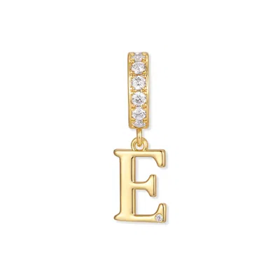 Evesaddiction Initial Dangle Charm In Gold