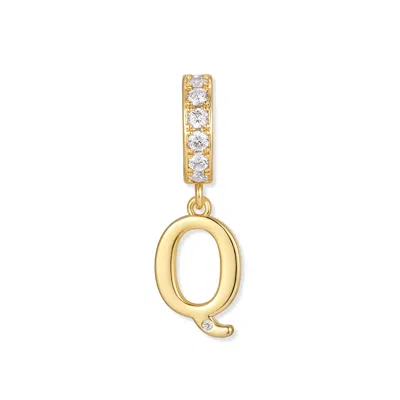Evesaddiction Initial Dangle Charm - Gold / Q