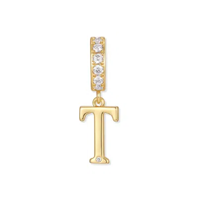 Evesaddiction Initial Dangle Charm - Gold / T