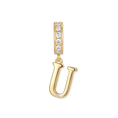 Evesaddiction Initial Dangle Charm - Gold / U In Gold