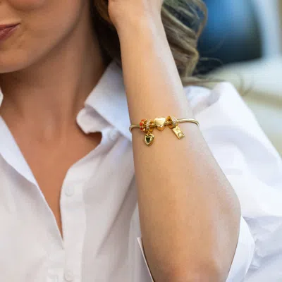 Evesaddiction Love Letter Dangle Charm In Gold