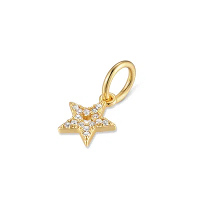 Evesaddiction Mini Star Dangle Charm In Gold