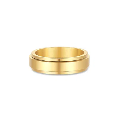 Evesaddiction Men's Gold Spinner Ring In Gold