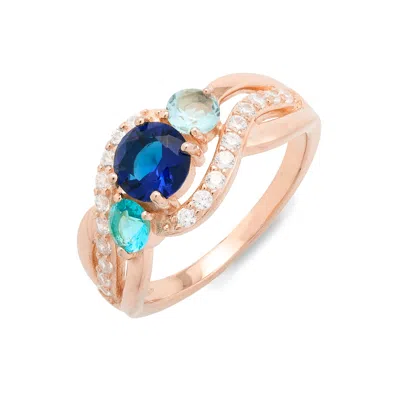 Evesaddiction Infinity Swirl Mother's Ring - Rose Gold / 7 In Gold