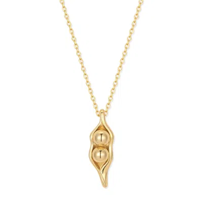 Evesaddiction Peas In A Pod Necklace - Gold / 2 In Gold