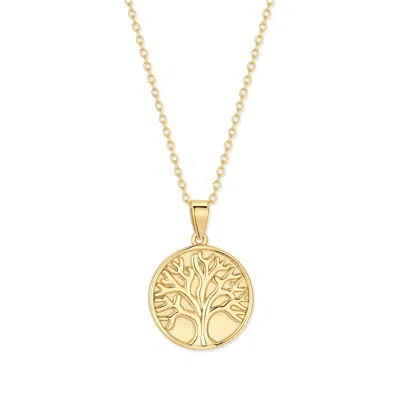 Evesaddiction Family Tree Pendant - Gold In Gold