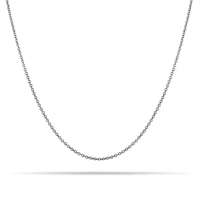 Evesaddiction Rolo Chain - Silver / 16 Inches In Metallic