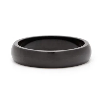 Evesaddiction Black Plate Stainless Steel Band In Black