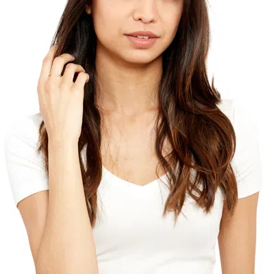 Evesaddiction Custom Birthstone Petite Cuff Ring In Gold