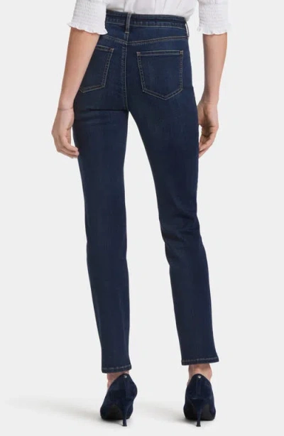 Nydj Sheri High Waist Slim Leg Jeans In Blue