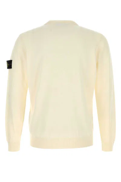 Stone Island Relaxed Fit Long-sleeve Crewneck Sweatshirt With Distinctive Patch Logo In Neutral