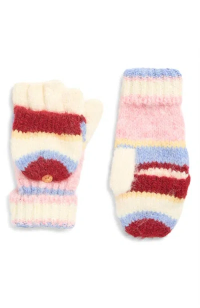 Free People Super Stripe Pop Top Mittens In Multi