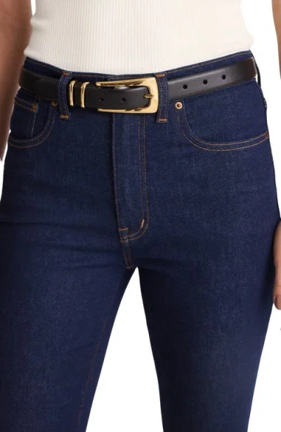 Madewell Elongated-buckle Belt In Black