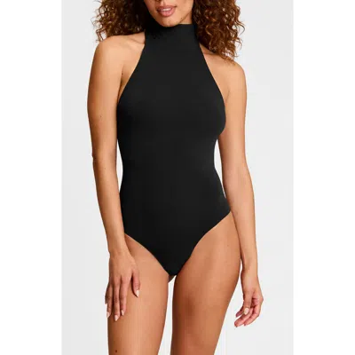 Commando Ballet Turtleneck Bodysuit In Black
