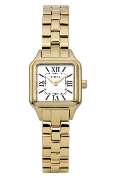 Timex ® Legacy Addison Two-tone Bracelet Watch, 23mm In Burgundy