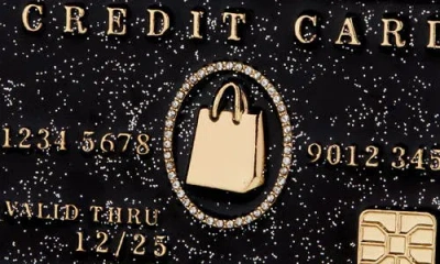Baublebar Credit Card Ornament In Black
