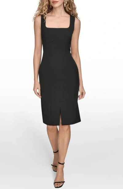 Donna Karan New York Sleeveless Sheath Dress In Black