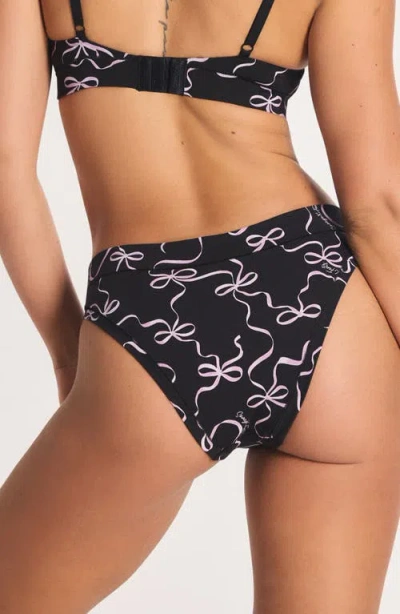 Savage X Fenty Essentials Cotton Blend Cheeky Briefs In Black