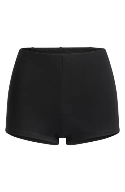 Skims High Waist Hot Shorts In Black