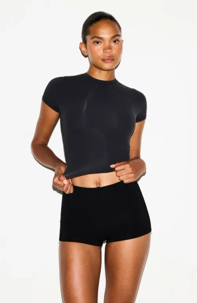 Skims High Waist Hot Shorts In Black