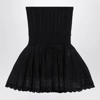 Alaïa Alaia Black Viscose Crinoline Top With Straps Women In Black
