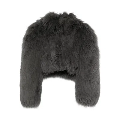 Alaïa Grey Jackets Women In Gray