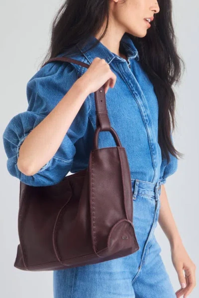 The Sak Los Feliz Medium Tote Leather Bag In Brown