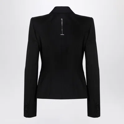 Alexander Mcqueen Alexander Mc Queen Black Single Breasted Jacket In Wool In Black