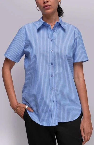 Wildfang The Essential Button Up Shirt In Blue